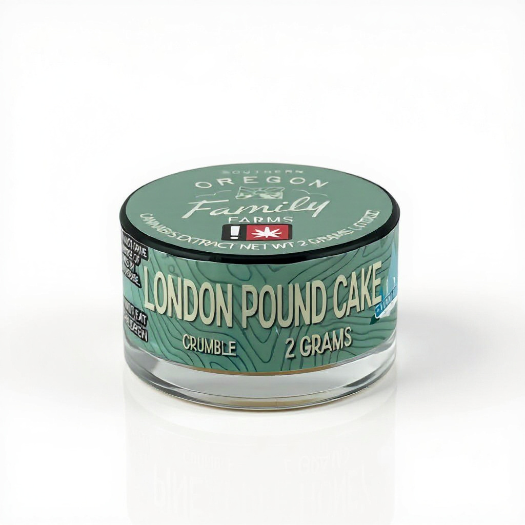 Southern Oregon Family Farms 2g Concentrate Bucket London Pound Cake – Wax – 91.47%