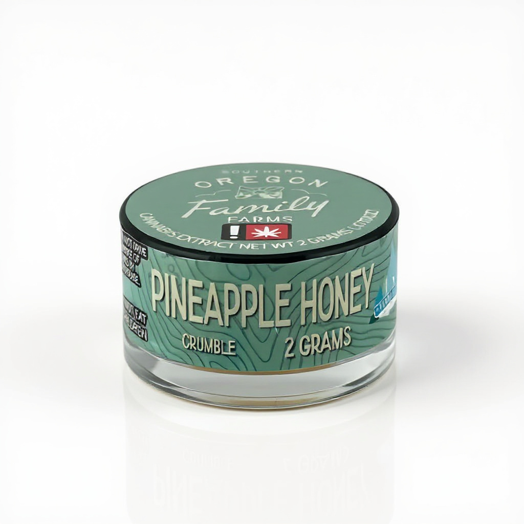 Southern Oregon Family Farms 2g Concentrate Bucket Pineapple Honey – Crumble – 89.98%