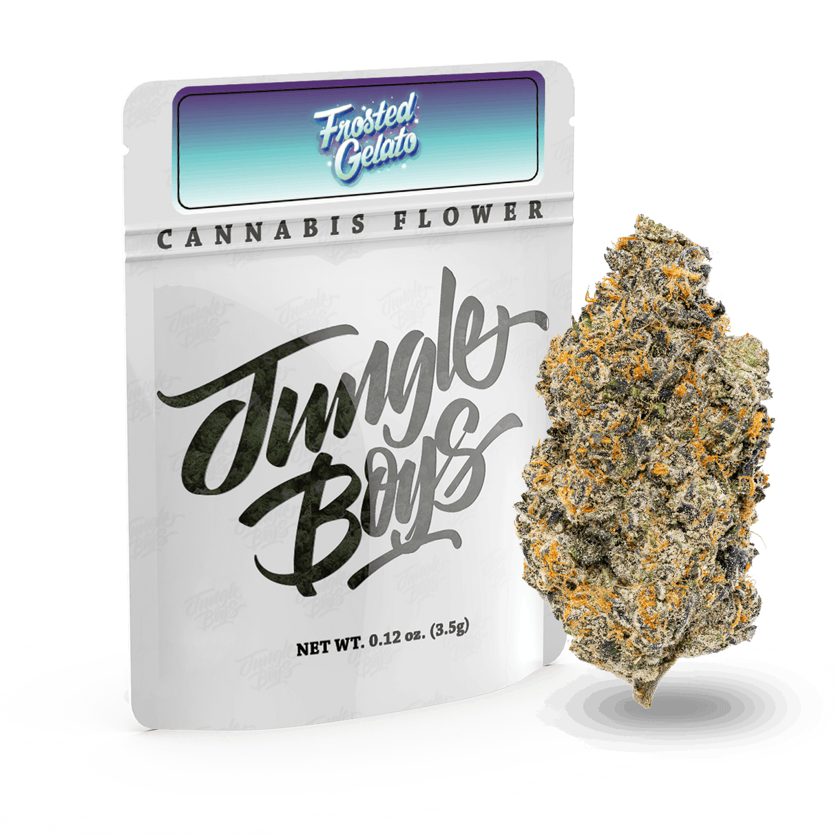 Jungle Boys 1/8th Pre-Packed Flower Frosted Gelato - Sativa - 31.34%
