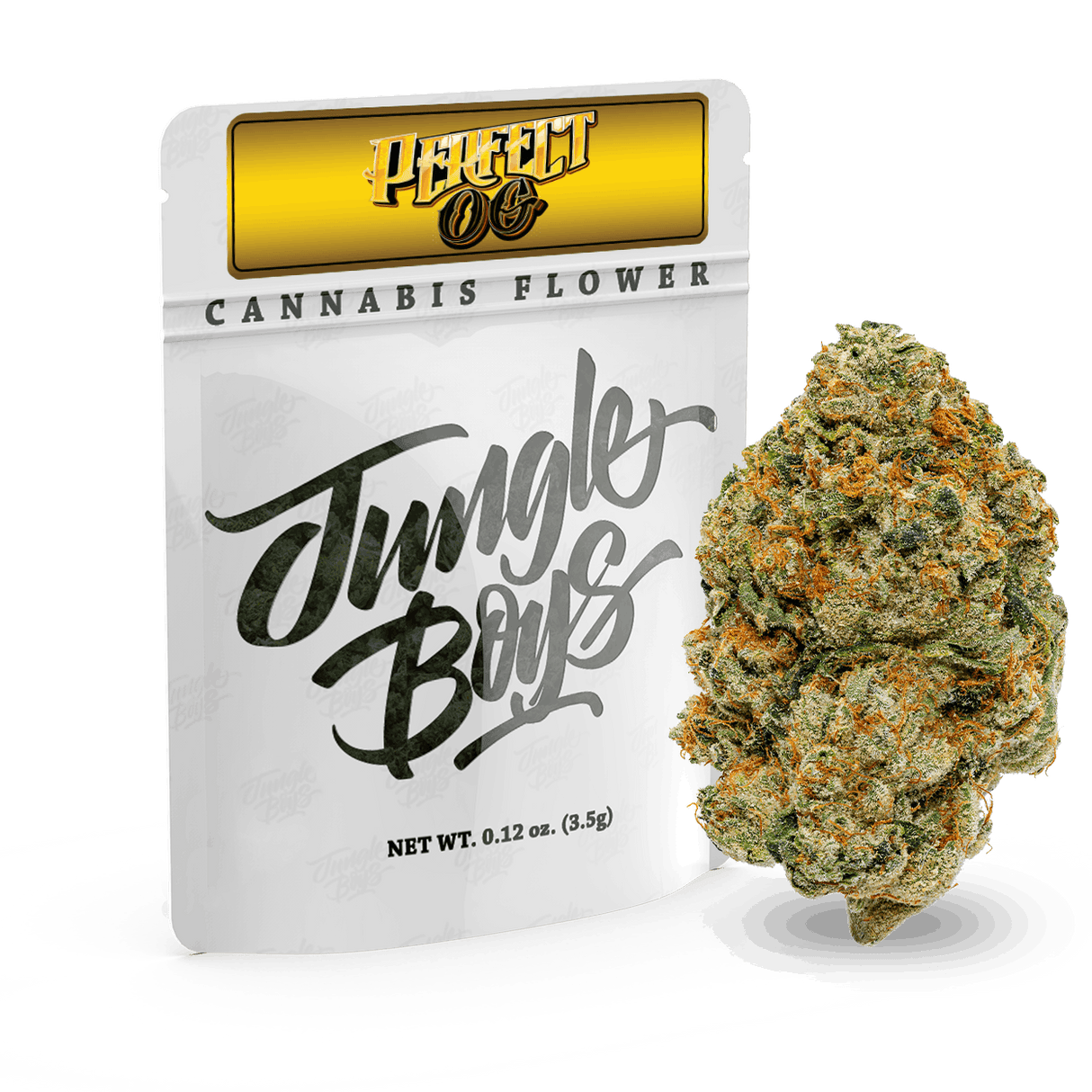 Jungle Boys 1/8th Pre-Packed Flower Perfect OG – Hybrid – 30.36%