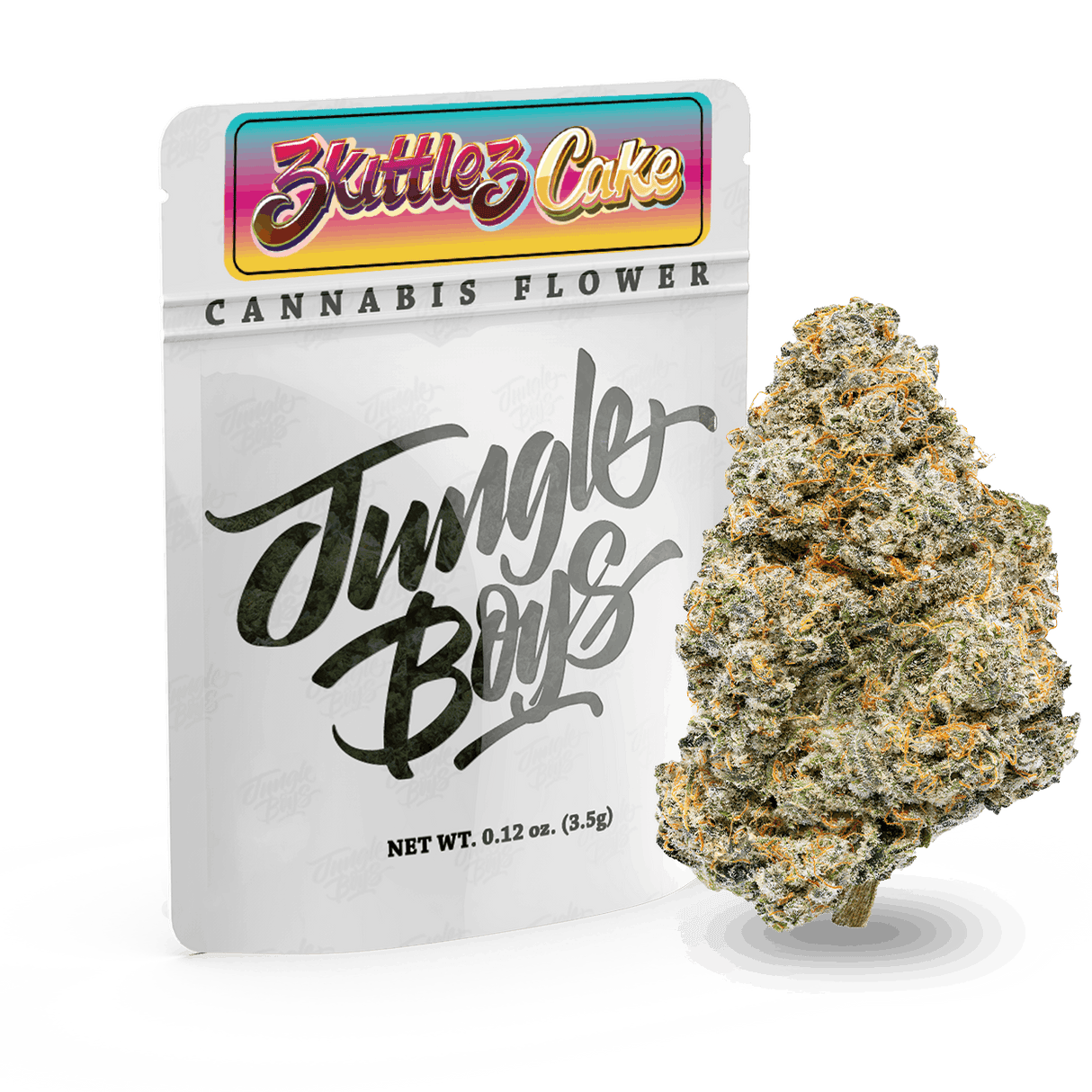 Jungle Boys 1/8th Pre-Packed Flower Zkittlez Cake – Sativa – 32.86%